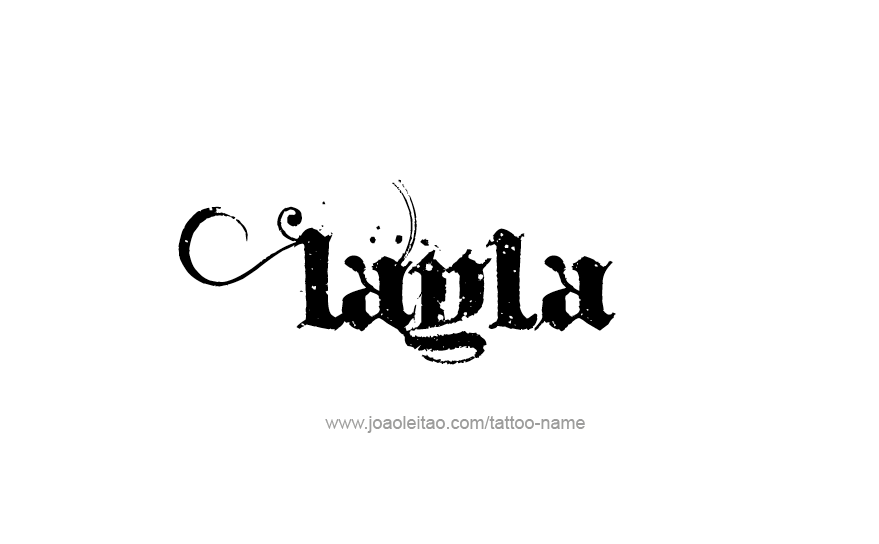 Tattoo Design Name Layla   