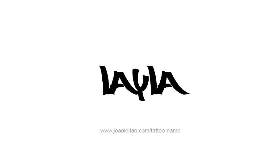 Tattoo Design Name Layla   