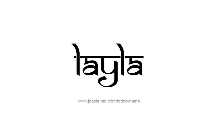 Tattoo Design Name Layla   