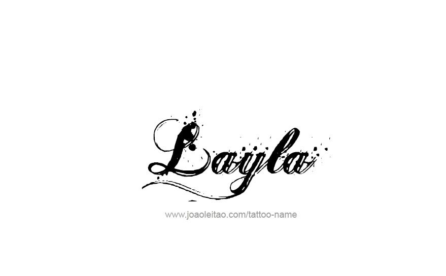 Tattoo Design Name Layla   