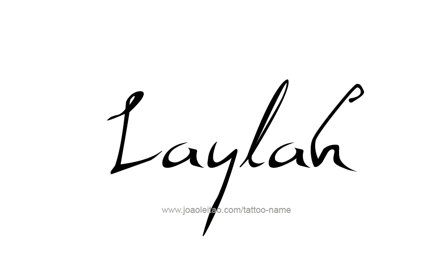 Tattoo Design Name Laylah   