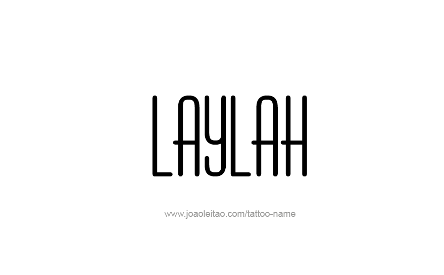 Tattoo Design Name Laylah   