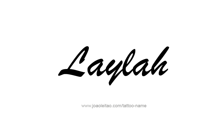 Tattoo Design Name Laylah   