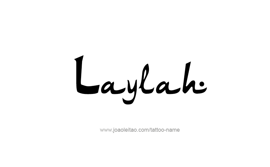 Tattoo Design Name Laylah   