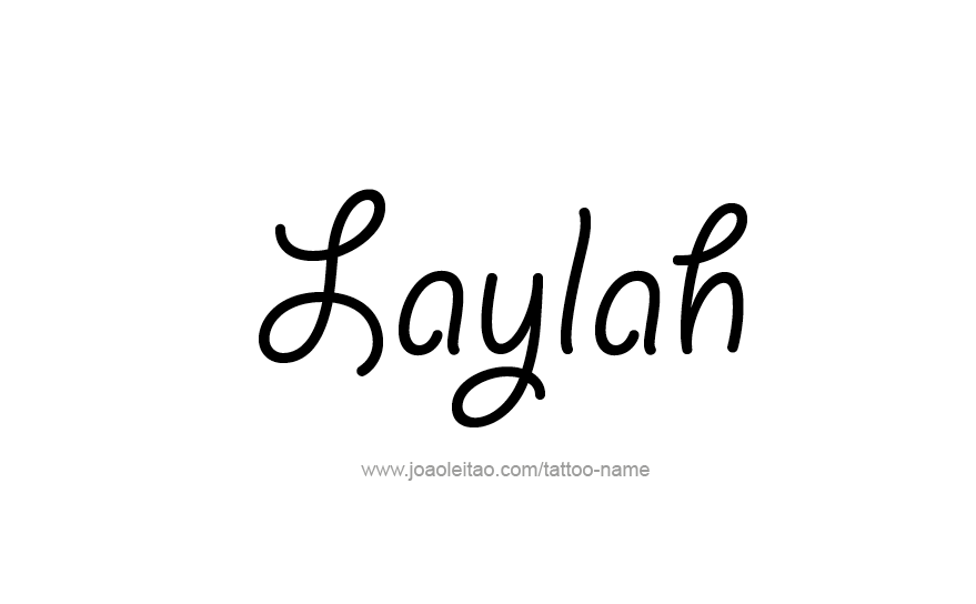 Tattoo Design Name Laylah   