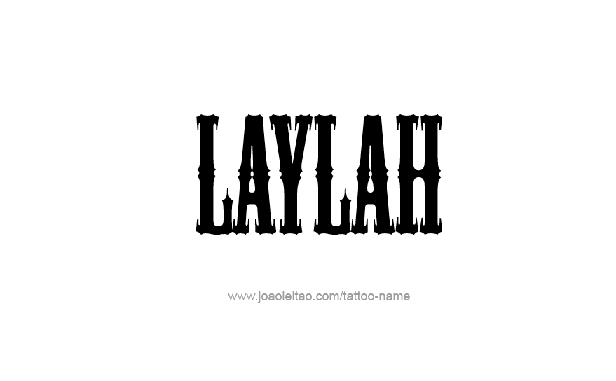 Tattoo Design Name Laylah   