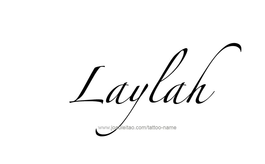 Tattoo Design Name Laylah   