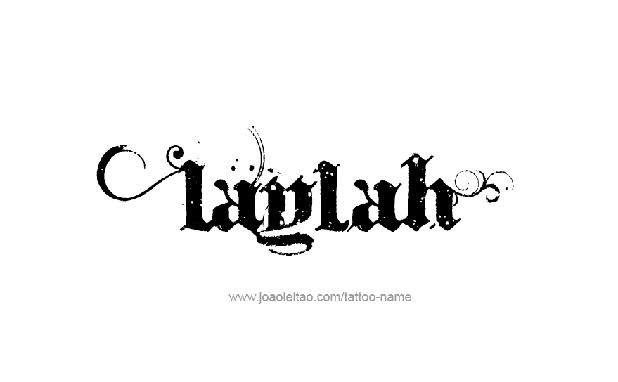 Tattoo Design Name Laylah   