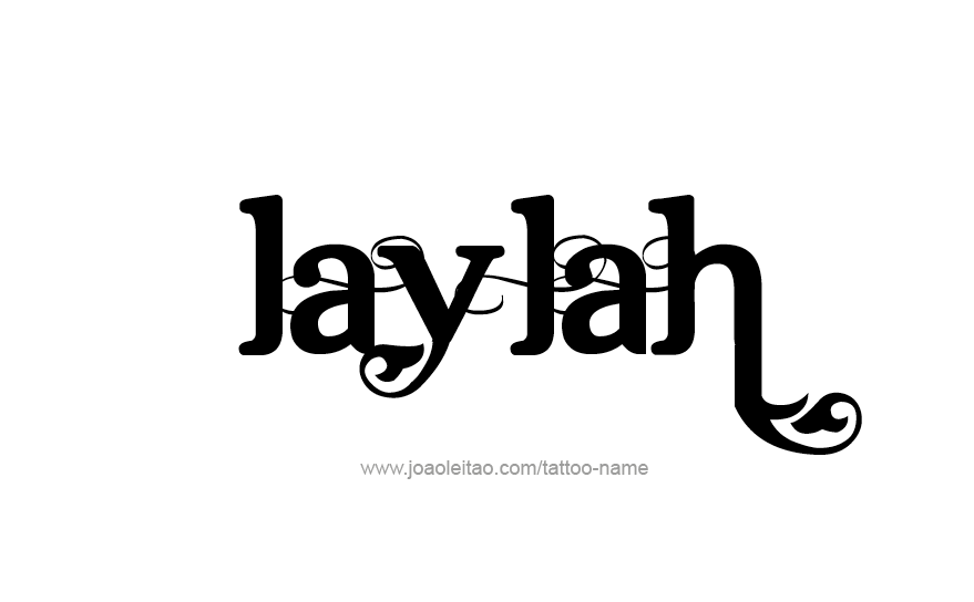 Tattoo Design Name Laylah   