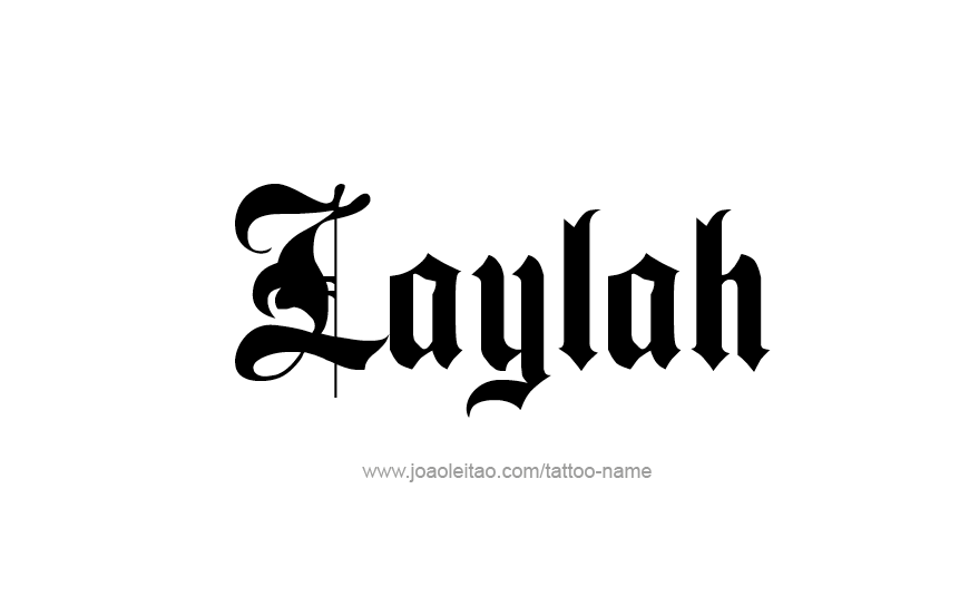 Tattoo Design Name Laylah   