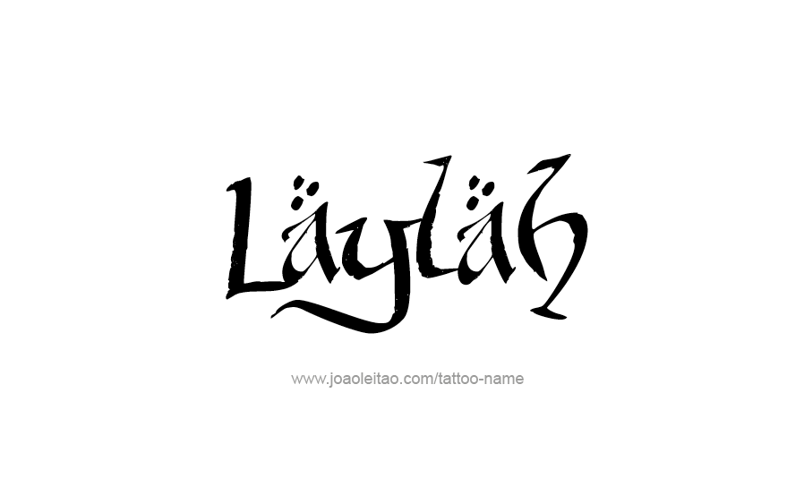 Tattoo Design Name Laylah   