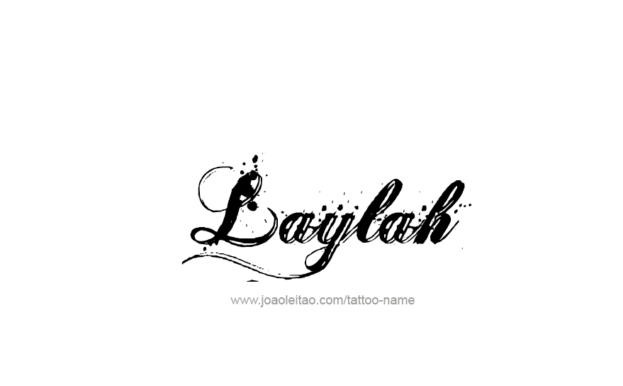 Tattoo Design Name Laylah   