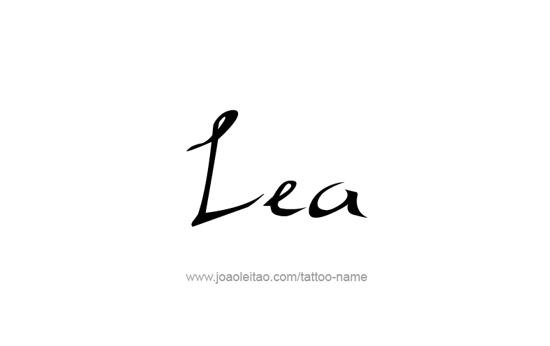 Tattoo Design Name Lea   