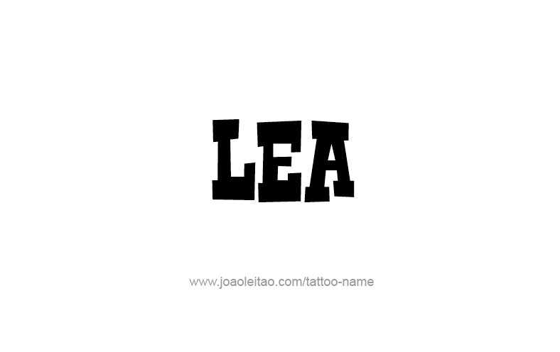 Tattoo Design Name Lea   