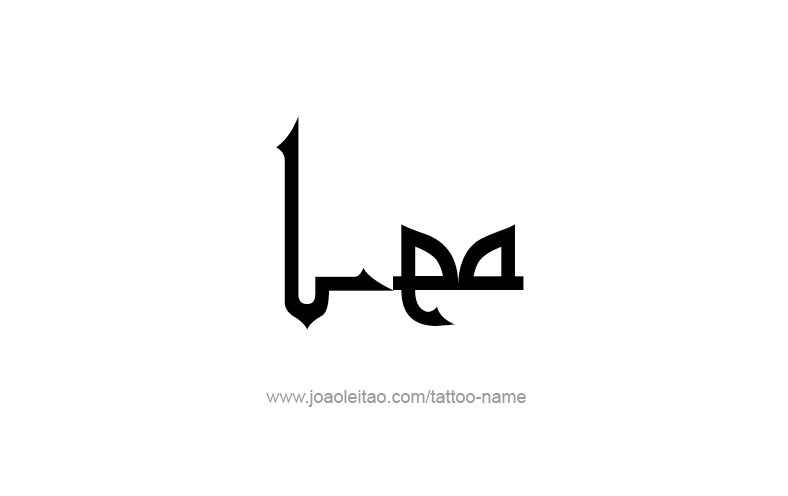 Tattoo Design Name Lea   