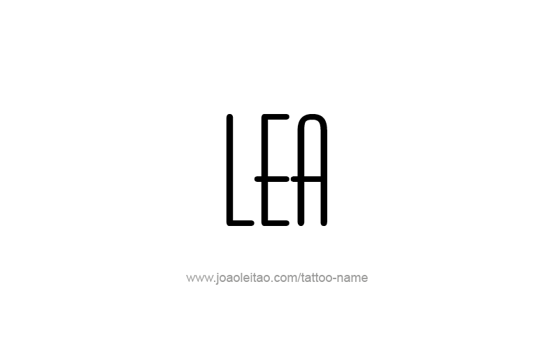 Tattoo Design Name Lea   