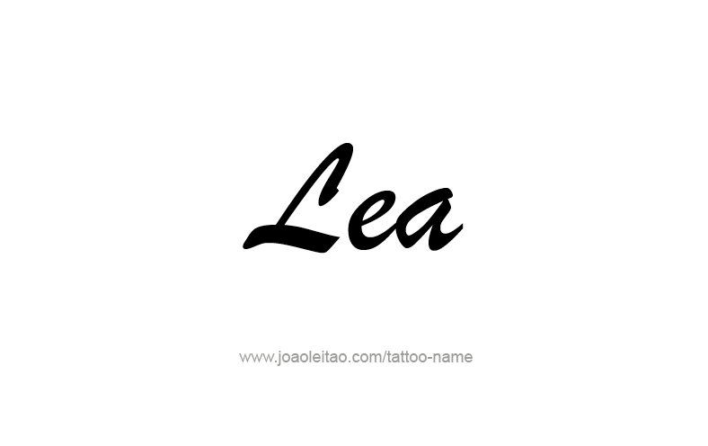 Tattoo Design Name Lea   