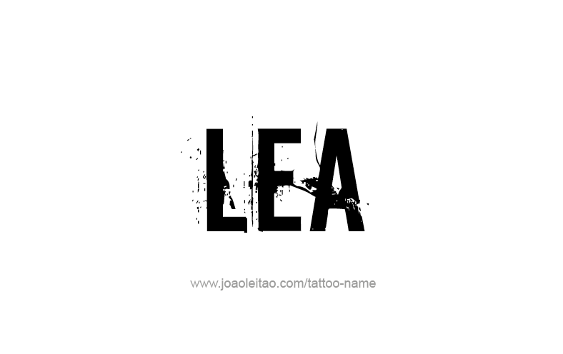 Tattoo Design Name Lea   