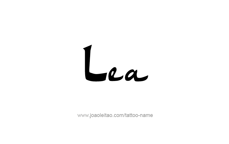 Tattoo Design Name Lea   