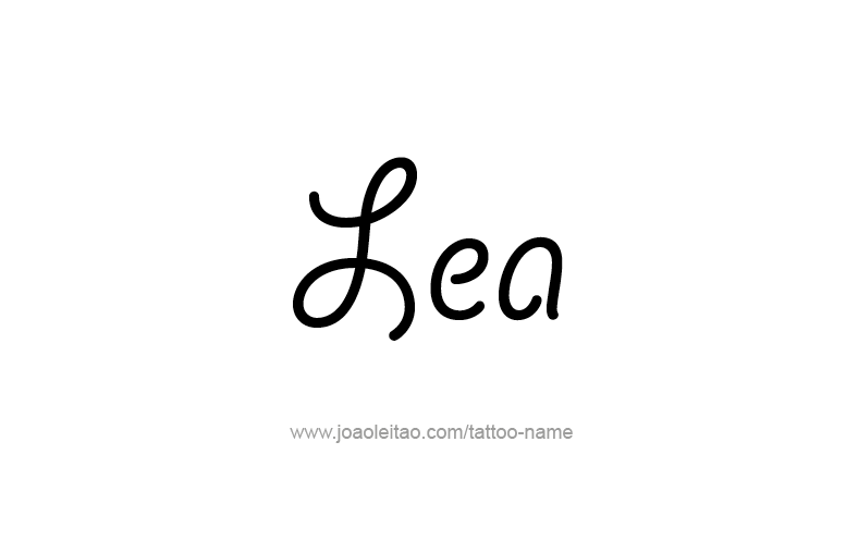 Tattoo Design Name Lea   