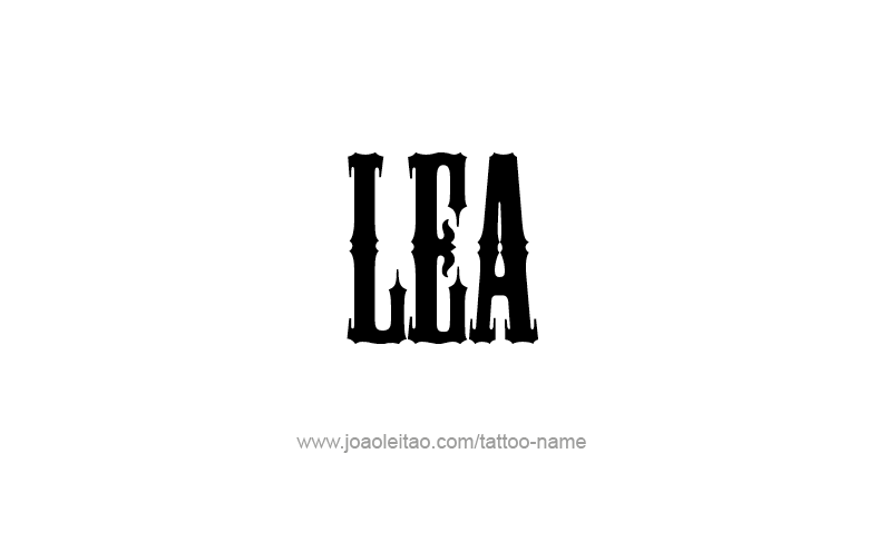 Tattoo Design Name Lea   