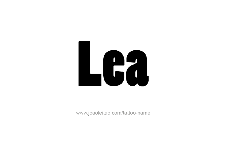 Tattoo Design Name Lea   
