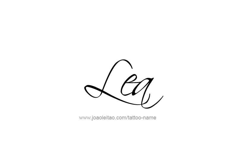 Tattoo Design Name Lea   