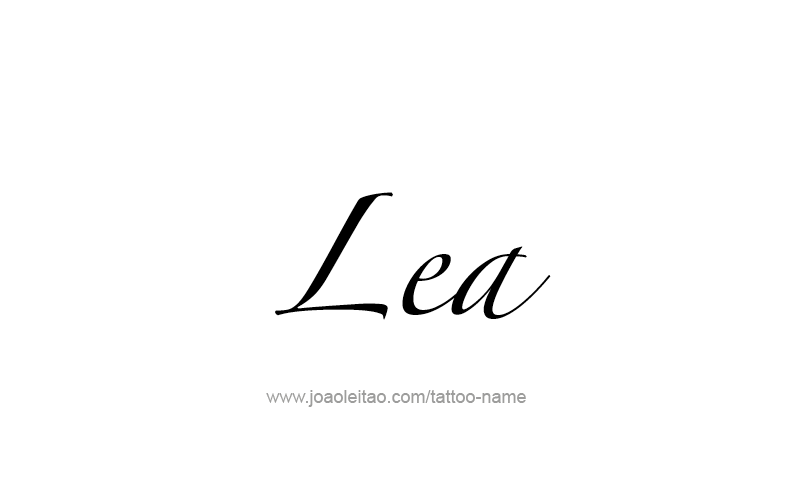 Tattoo Design Name Lea   