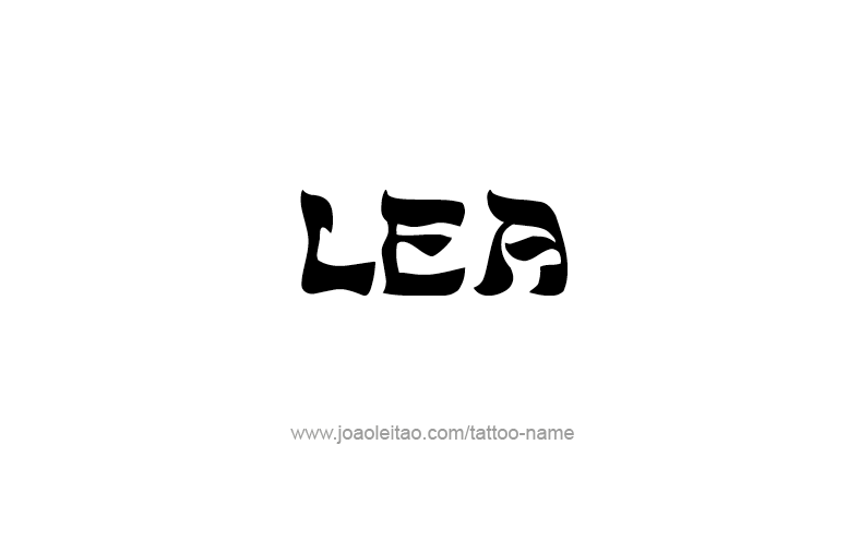 Tattoo Design Name Lea   