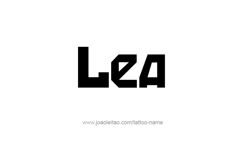 Tattoo Design Name Lea   