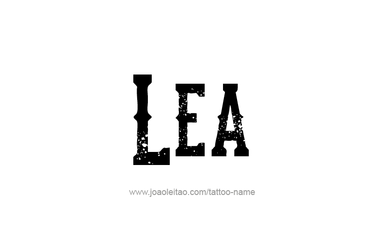 Tattoo Design Name Lea   