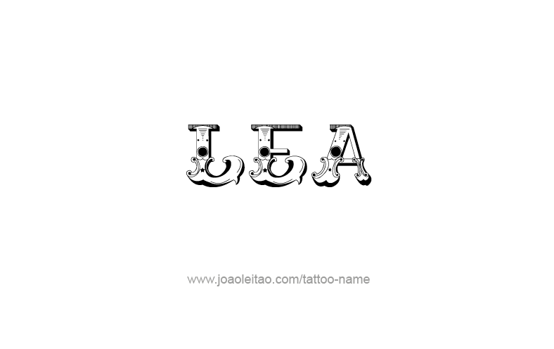 Tattoo Design Name Lea   