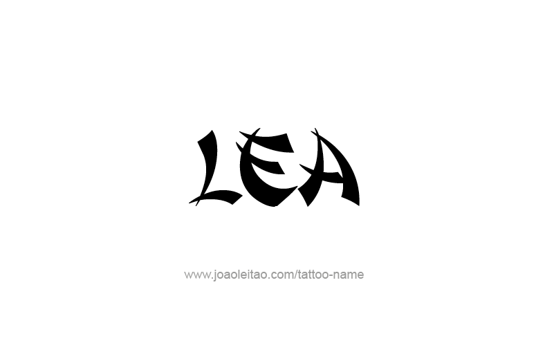 Tattoo Design Name Lea