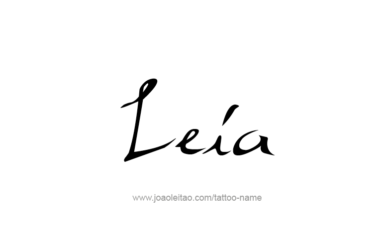 Tattoo Design Name Leia   