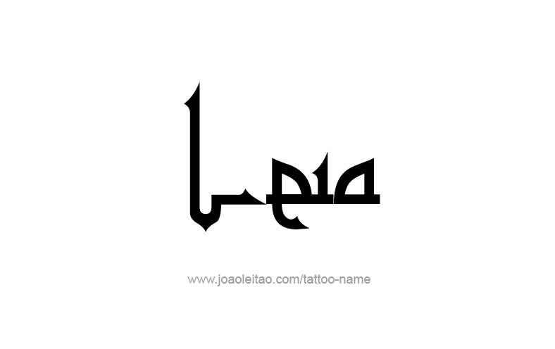 Tattoo Design Name Leia   