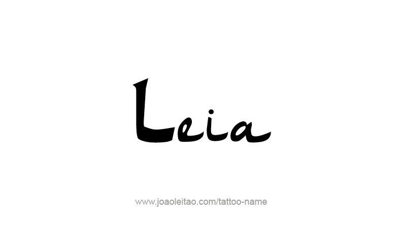 Tattoo Design Name Leia   