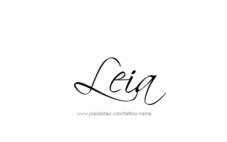 Tattoo Design Name Leia   