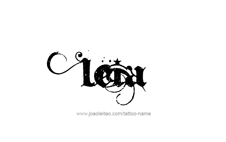 Tattoo Design Name Leia   