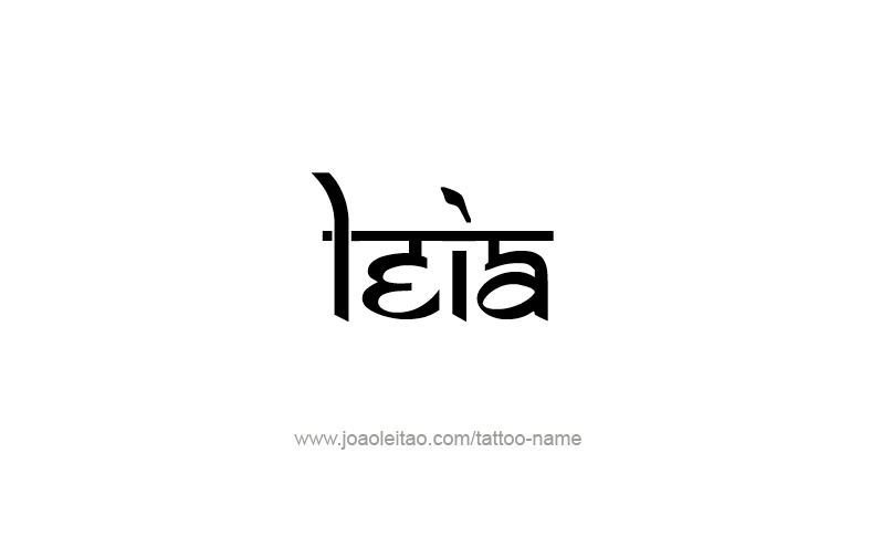 Tattoo Design Name Leia   