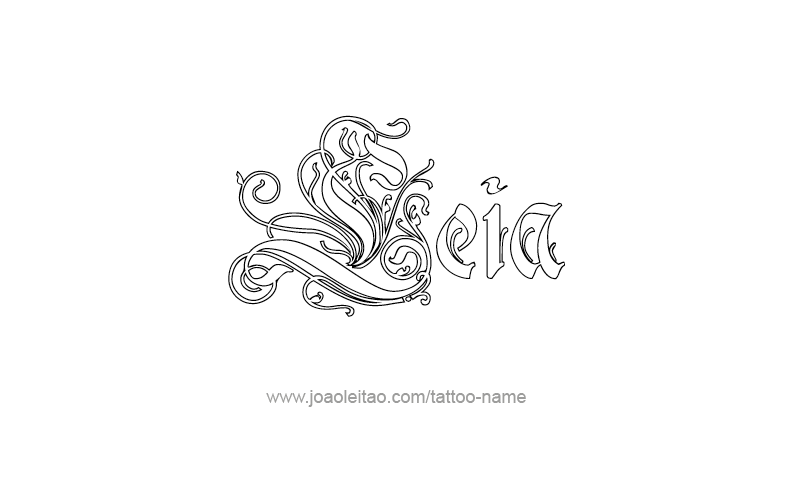 Tattoo Design Name Leia   