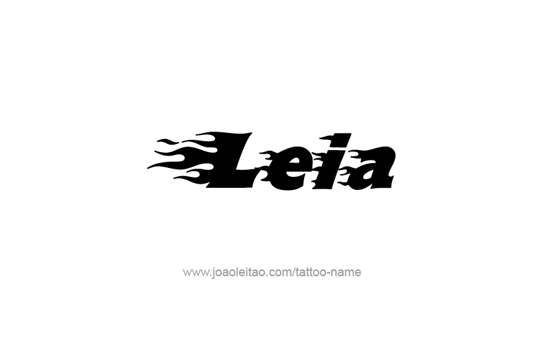 Tattoo Design Name Leia   