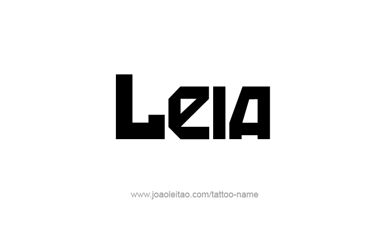 Tattoo Design Name Leia   