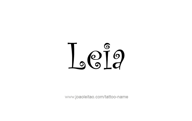 Tattoo Design Name Leia   