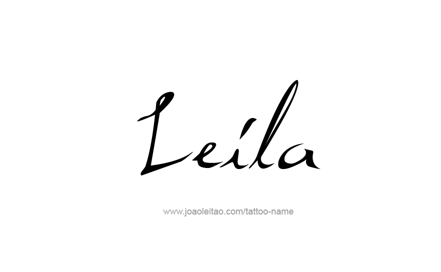 Tattoo Design Name Leila   