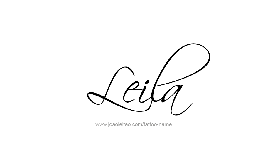 Tattoo Design Name Leila   