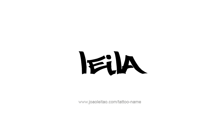 Tattoo Design Name Leila   