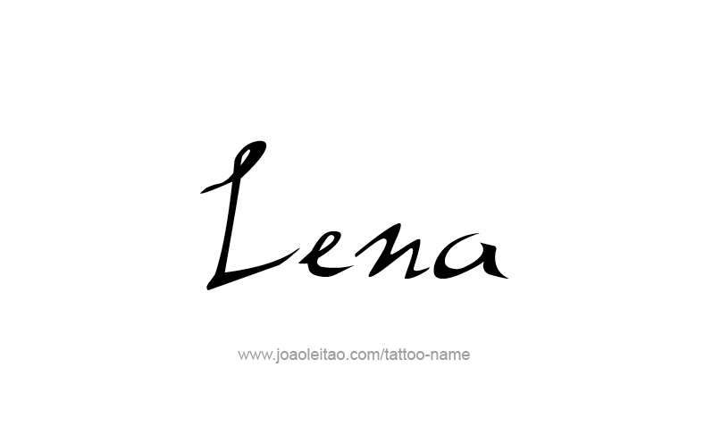 Tattoo Design Name Lena   