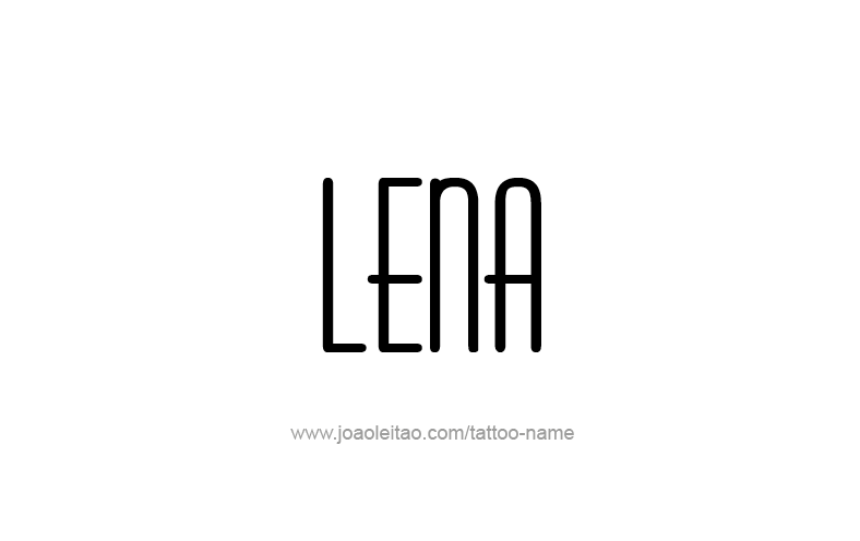 Tattoo Design Name Lena   