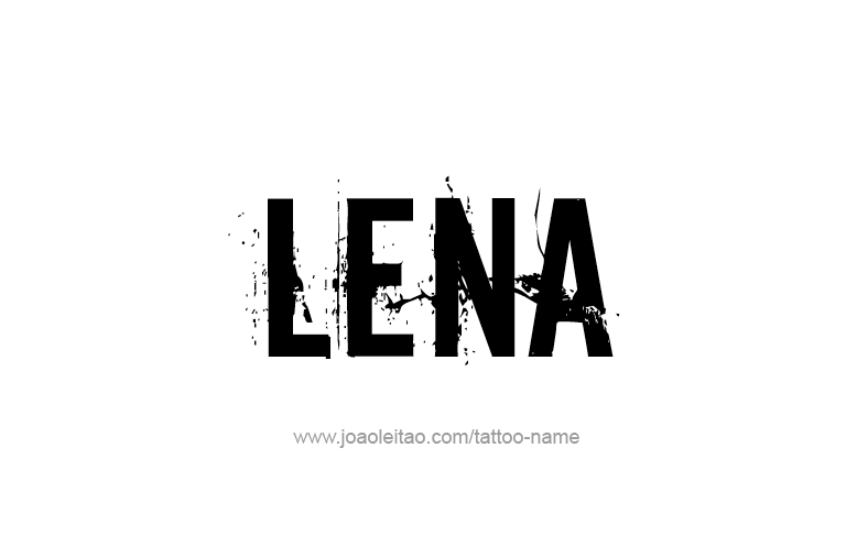 Tattoo Design Name Lena   