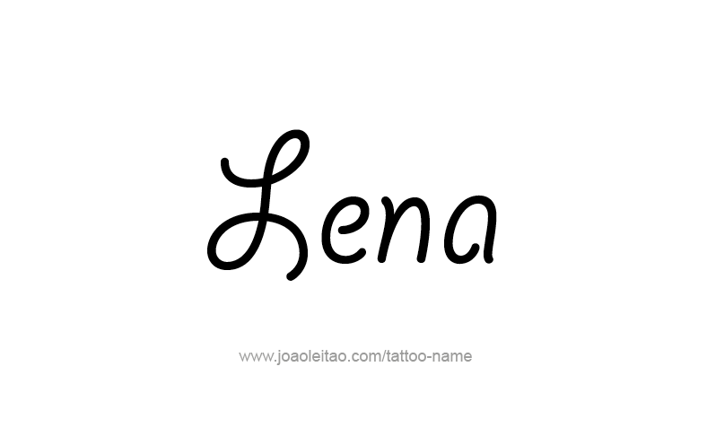 Tattoo Design Name Lena   